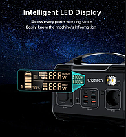 Портативна електростанція Choetech BS002 83200mAh 300W, 4USB/Type-C/AC, PD/QC, фото 7