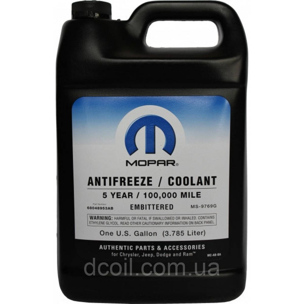 Антифриз-концентрат Antifreeze Mopar -80 1gal.