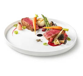 Тарілка з вертикальним бортом BormioliRocco Grangusto d27 см склокераміка (410711MDF121990)