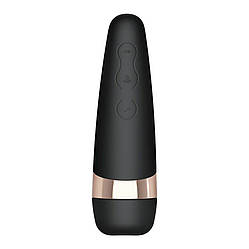 Вакуумний кліторальний стимулятор Satisfyer Pro 3 Vibration з вібрацією і дуже м'яким кінчиком, фото 2