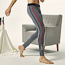 Кальсони чоловічі бавовна Seobean сірого кольору зимові підштаники, фото 3