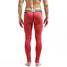 Чоловічі бавовняні кальсони від Seobean червоного кольору зимові, фото 2