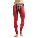 Чоловічі бавовняні кальсони від Seobean червоного кольору зимові, фото 5