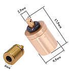 Перехідник адаптер для заправлення туристичних Epi-gas газових балонів, мідь, фото 2
