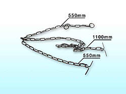 Ланцюг металевий, трикiнцевий d=5мм ТМ УКРАЇНА