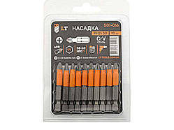 Насадки викрутки РН2*50мм, 1/4 , CrV (10шт в блістері) ТМ LT