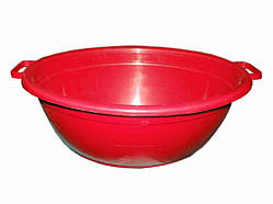 Таз пл. 25л овал червоний ТМ КОНСЕНСУС
