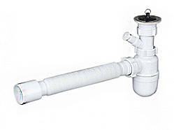 Сифон К0110 (Кухня) нерж. отвод п/м L=800мм d=50mm ТМ SOLO PLAST