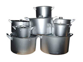 Набори посуду зі штампованного алюмінію