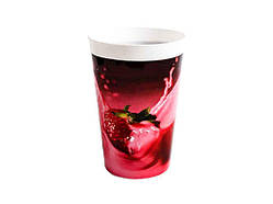 Склянка з декором 0,4л. (80*80*115 мм) ПБ-195 ТМ ПОЛІМЕРБИТ