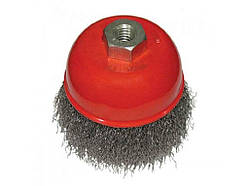 Щітка чашкова 125 мм, для КШМ, М14 (кручений дріт) BT-1125 ТМ INTERTOOL