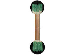 Держак ясень/бук/явір l=1,2м в/г шліфов. з різьбой/щітка (10шт в упаковці) ТМ ZAGUL