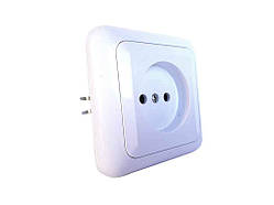 Розетка 1постова внутр.установка РС16-015 без заземлення ТМ БЕЛОЦЕРКОВСКОЕ УПП У