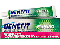 Зубна паста Fluoro з фтором 75мл х 2шт ТМ Benefit