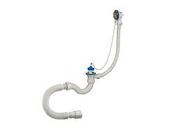 Сифон для ванни з перел. 1 1/2,з гнучкою трубою А - 40089 ТМ Waterstal