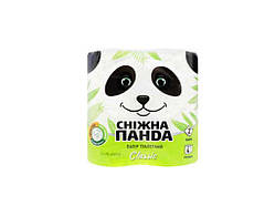 Туалетний папір 4шт 2шар Сніжна панда Класик 150 відривів ТМ СНЕЖНАЯ ПАНДА