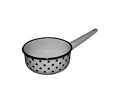 Ківш ем. 1,5л /4 без кришки Чорні перли (молочна) (I21082/4) ТМ IDILIA
