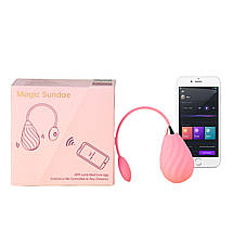 Смарт-віброяйцо Magic Motion Sundae Pink, фото 4