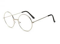 Круглі іміджеві окуляри прозорі Anti-blue Light (Уцінка)
