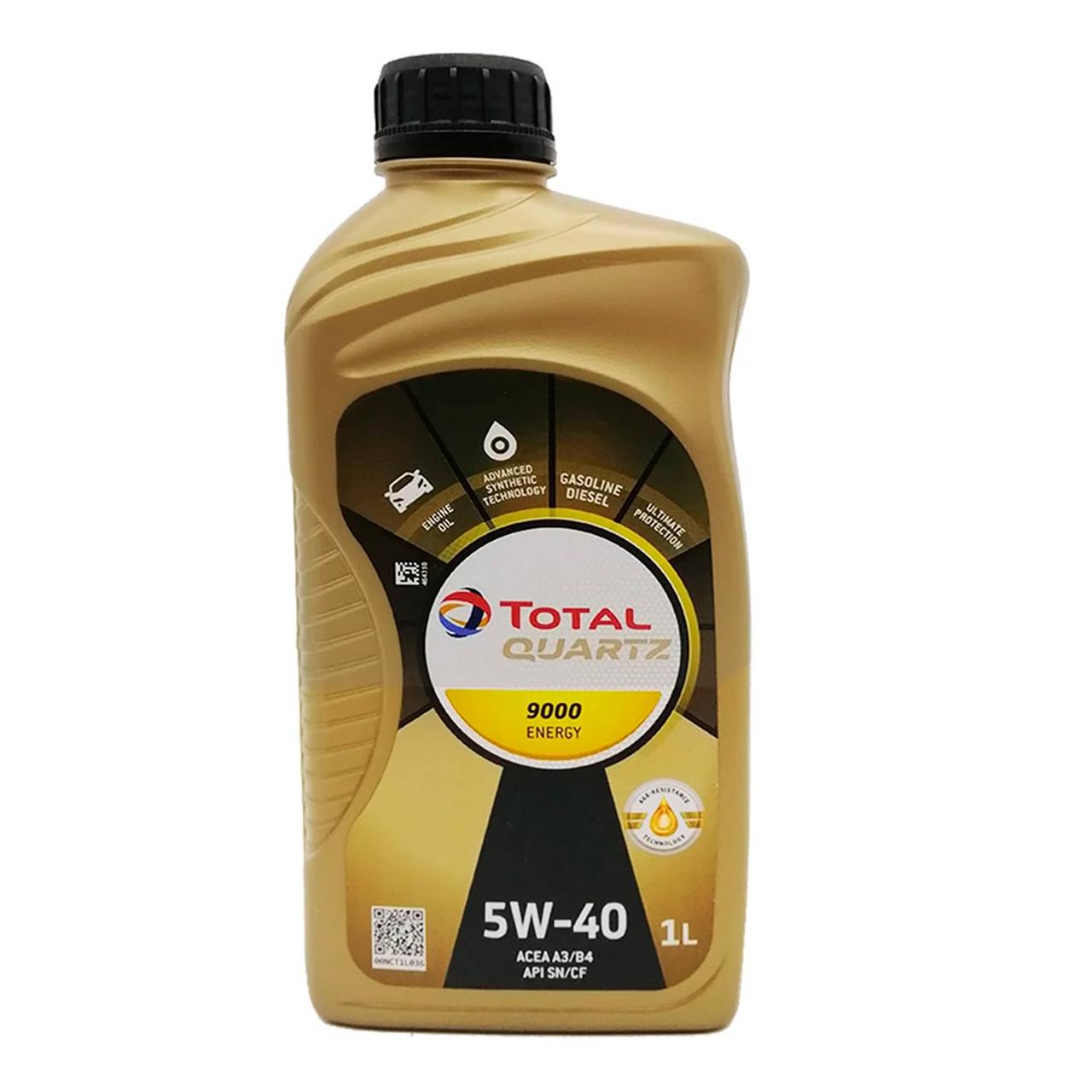 Total Quartz 9000 5W-40 1 л, (213764) моторна олива, фото 1