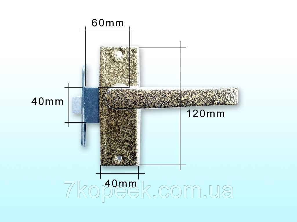 Купить Клямка з ручкою ЗЩ-1 ант. золото ТМ ТАНДЕМ, цена 170 грн — Prom ...