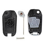 Викидний ключ, корпус під чип, 2кн, Nissan Qashqai Cube Micra, NSN14, фото 2