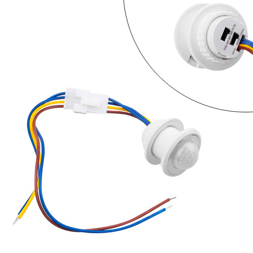 Вбудований інфрачервоний датчик руху, налаштовуваний, 220 В, фото 1