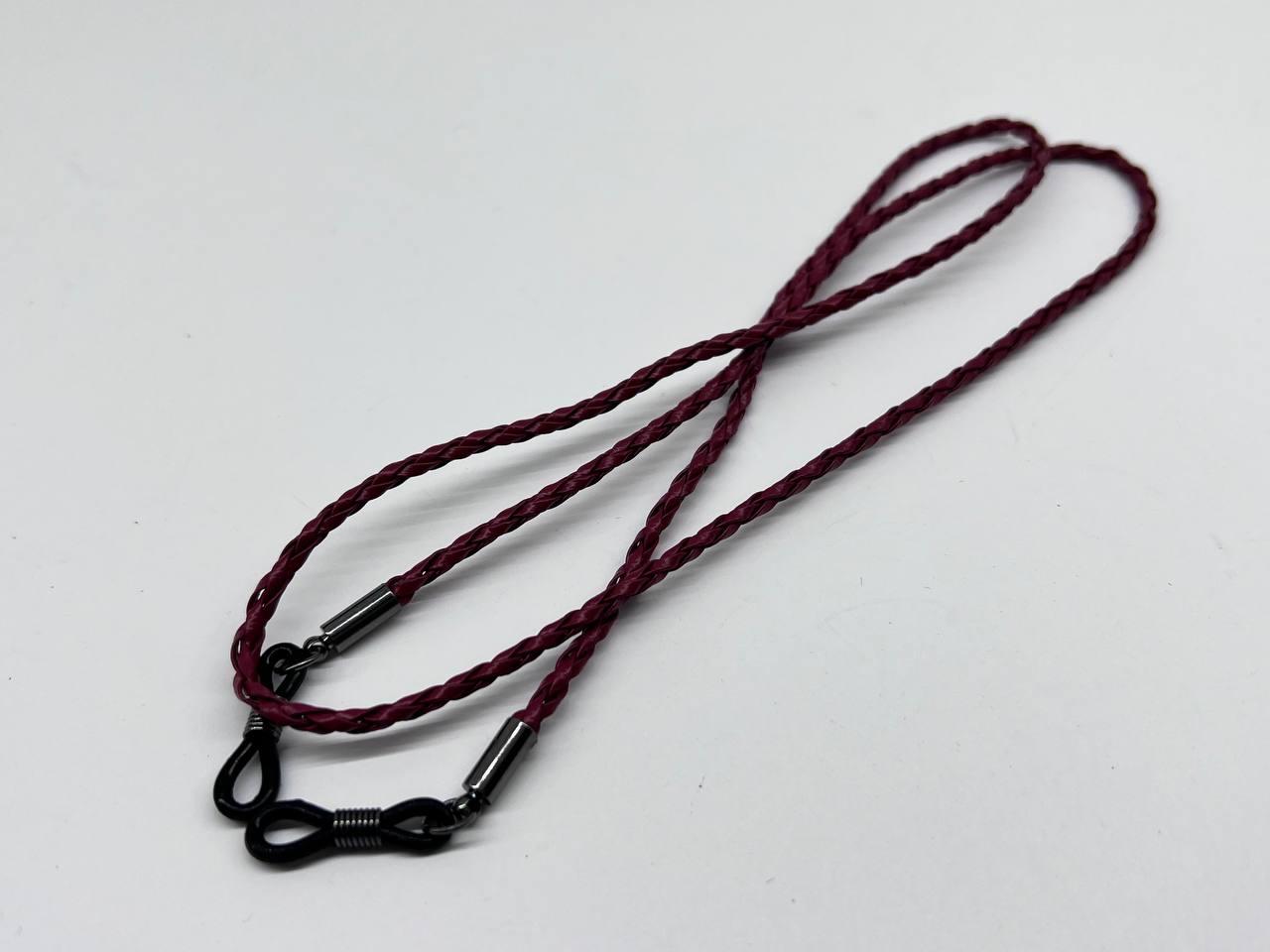Шнурок тримач для окулярів плетений косичка на силіконових петлях - фото 2 - id-p1725847426