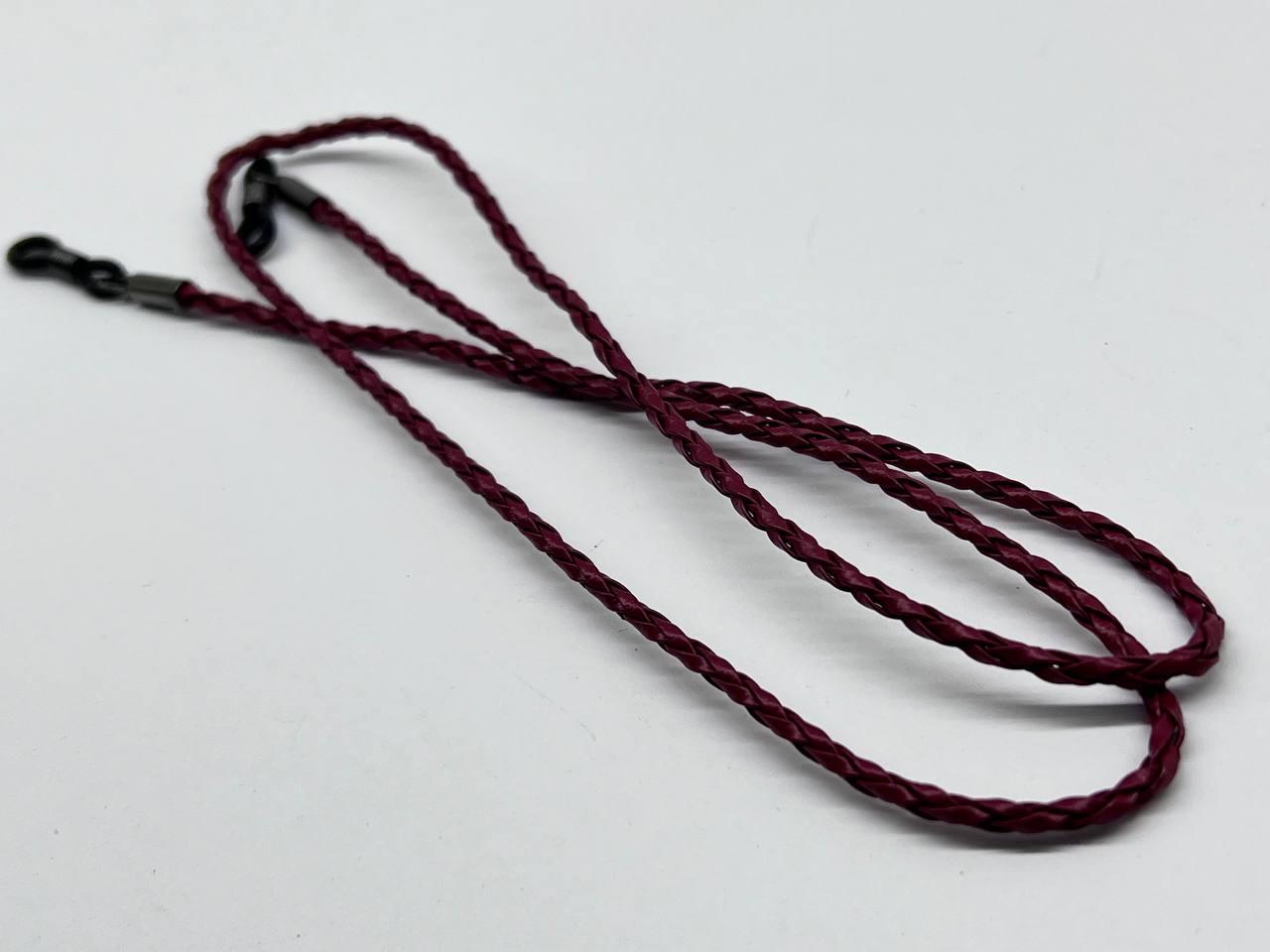 Шнурок тримач для окулярів плетений косичка на силіконових петлях - фото 3 - id-p1725847426