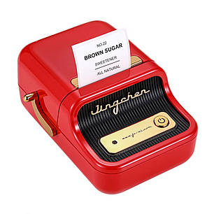 Портативний термопринтер етикеток (червоний) NIIMBOT B21 (red), фото 1