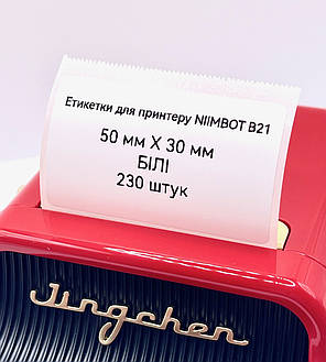 Портативний термопринтер етикеток (червоний) NIIMBOT B21 (red), фото 3