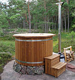 Дерев'яна купіль кругла з дуба LNK, фото 2