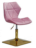 Стілець Torino 4 GD-Base фрез 1025 велюр, на золотій квадратній опорі з регулюванням висоти сидіння, фото 2