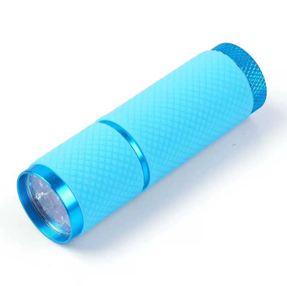Світлодіодний ліхтарик для сушіння нігтів 9 LED, блакитний, фото 1