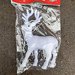 Новорічна іграшка олень великий 21 см, фото 5