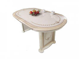 Стіл обідній не розкладний Вівальді ДСП Піно лак художній друк стільниці D2000 мм (Світ Меблів TM)