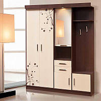 Передпокій Силует 2 корпус ДСП Венге магія фасад ДСП Дуб молочний (Світ Меблів TM)