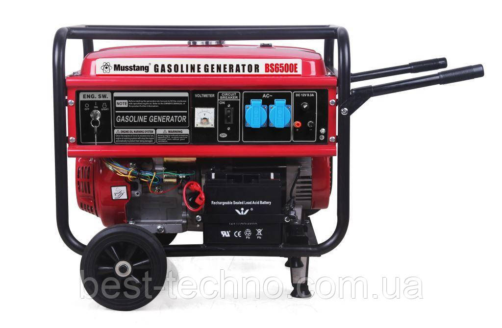 Бензиновий генератор Musstang BS6500 (5-5,5 кВт) Електростартер, фото 1