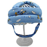 Мягкий детский шлем от ударов синий Снуппи арт 52062