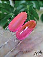 Гель-лак витражный розовий для дизайна ногтей SVN №04 10 мл