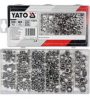 Гайки Нержавійка M3;M4;M5;M6;M8;M10 Шестигранні Набір 300 шт DIN 934 YATO