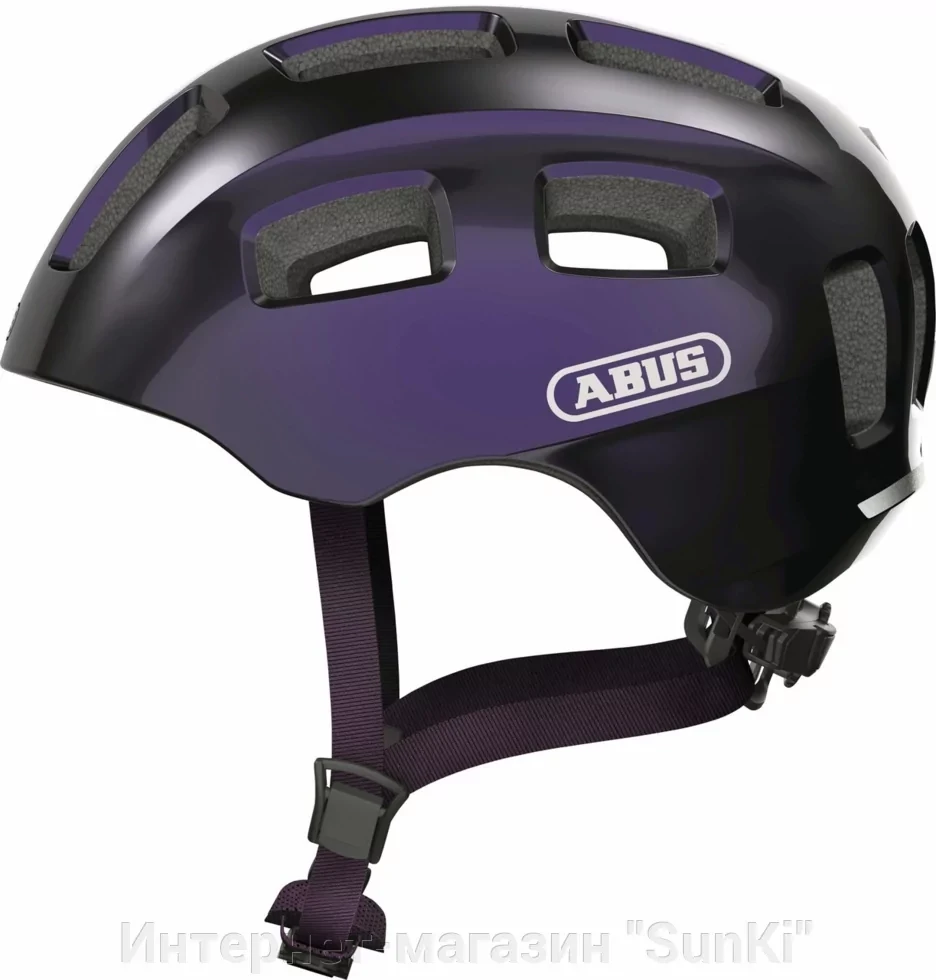 Велошолом дитячий ABUS YOUN-I 2.0 Black Violet M (52-57 см)