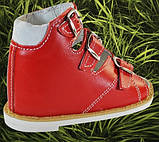 Ортопедичне взуття, Босоніжки для дівчинки ortex "Весна" червоні., фото 2