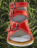 Ортопедичне взуття, Босоніжки для дівчинки ortex "Весна" червоні., фото 6