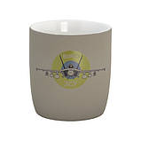 Чашка фарфорова матова з покриттям софт тач "Авіація Вірю у ЗСУ" 320 мл, фото 5