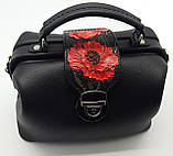 Саквояж жіночий Silver Taurus 7604 із натуральної шкіри., фото 4