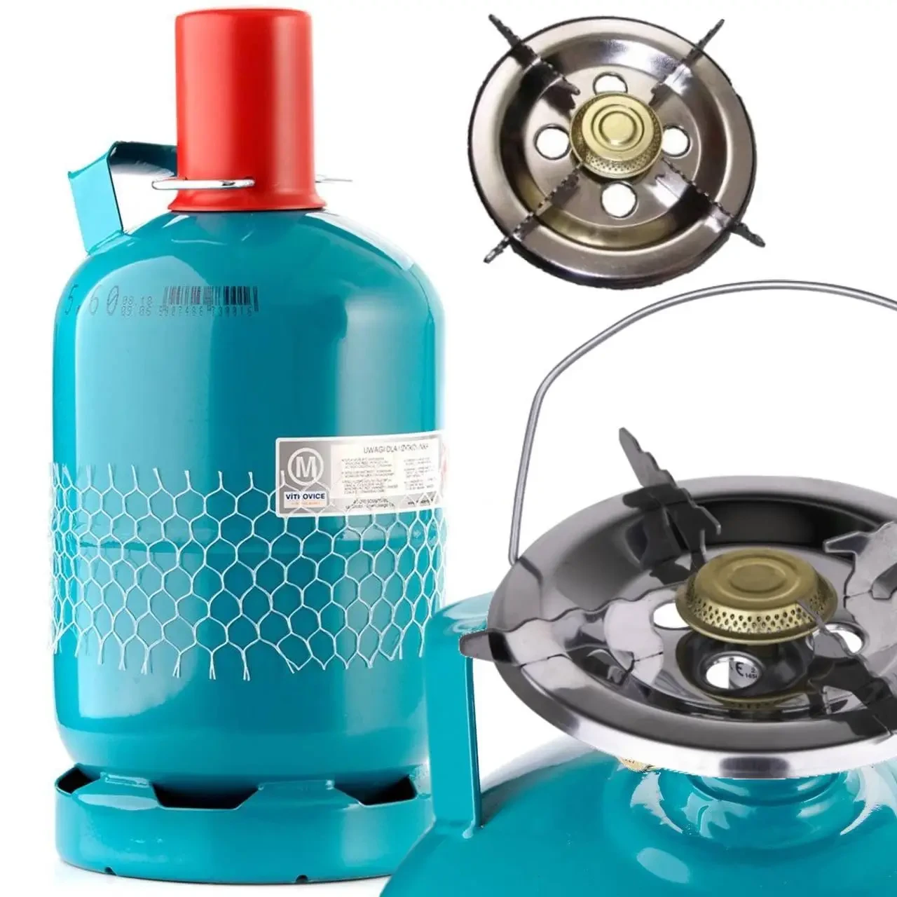 Балон газовий туристичний Vitkovice Milmet BT-5 об'єм 12,3 л з конфоркою, фото 1