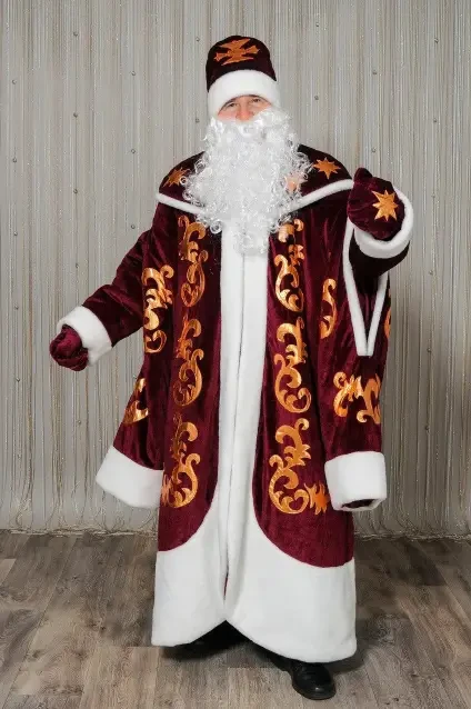 Костюм Святого Миколая з велюру р. 60, фото 1