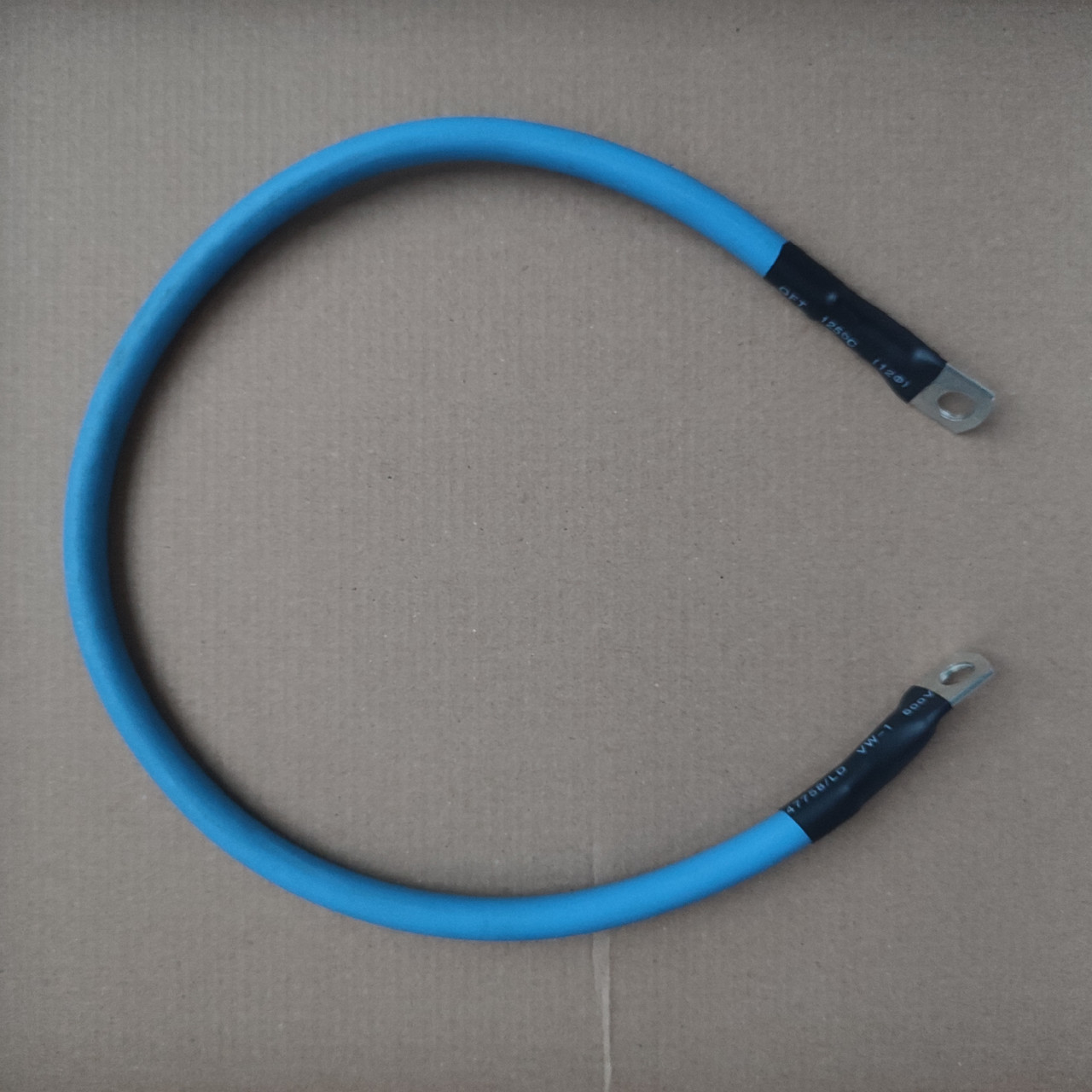 Перемичка для з'єднання АКБ 25мм2 довжина 50см , мідний провід ПВ-3 з клемами під болт Ду М8 мідно-луджені