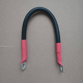 Перемичка для з'єднання АКБ 35мм2 довжина від 30см , мідний провід ПВ-3 з клемами під болт Ду М8(М10) мідно-луджені, фото 2